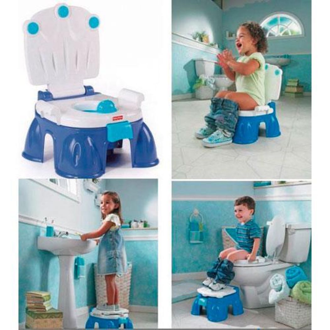 1 Fisher Price Royal Step Stool Potty Chair in Pakistan